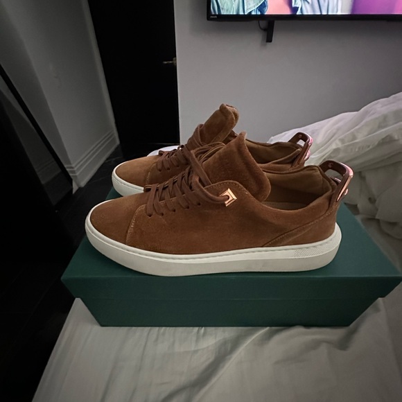 BUSCEMI uno low suede brown sneaker size 41 (8) - Picture 2 of 6